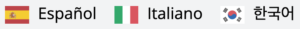language selector